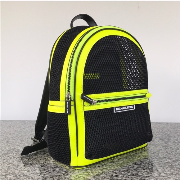 Michael Kors Handbags - Michael Kors Danika Medium NeonLeather/Net Bckpack
